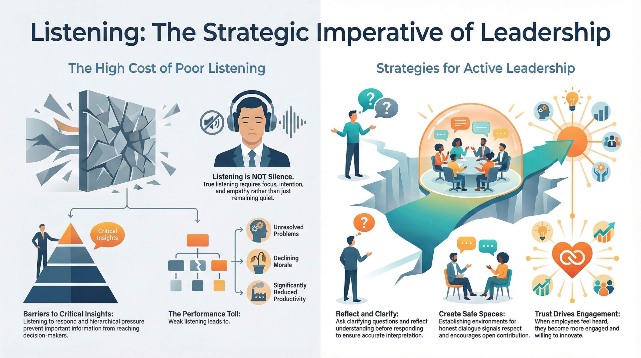Why Listening Is the Most Underrated Leadership Skill Infographic